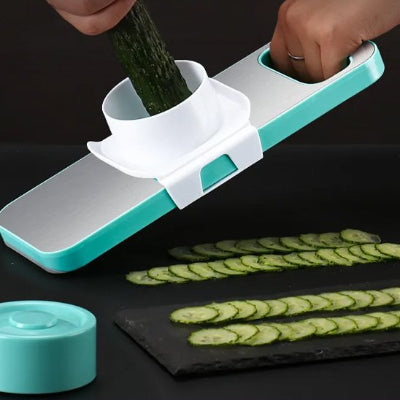 mandoline cuisine coupe émincé fin concombre