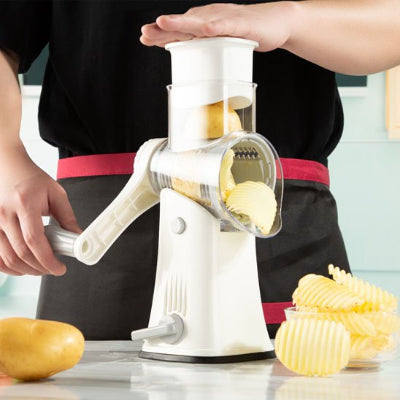 Pomme  de terre coupe ondulé avec la râpe à légumes manuelle