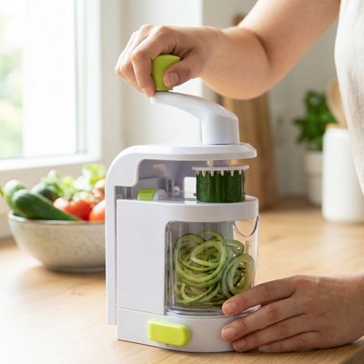 Coupe legumes transforme les légumes en spirales décoratives