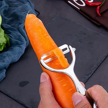 Éplucheur à légumes double tranchant permet mouvement  pour efficacité