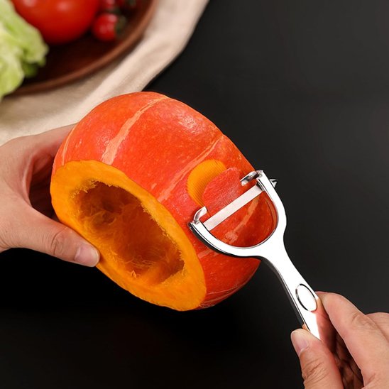 Éplucheur à légumes lame en acier inoxydable garantit découpe précise et durable