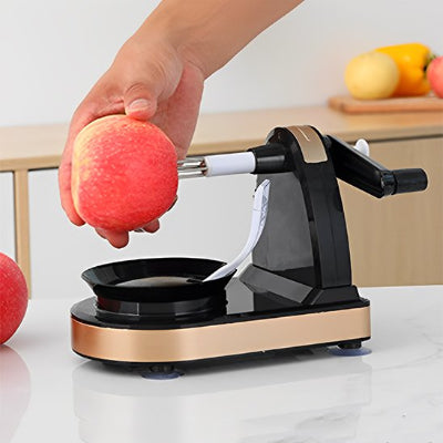 éplucheur à pommes couleur noir et or