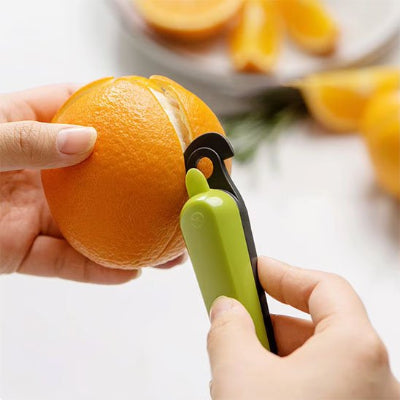Eplucheur permet de retirer la peau des agrumes sans gaspillage