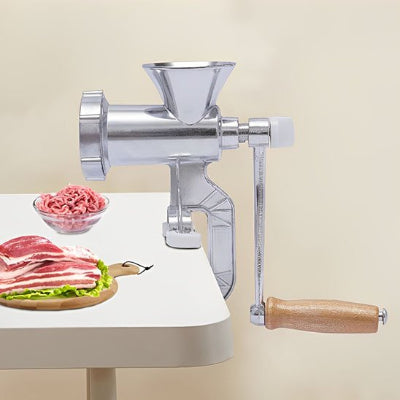 Hachoir a viande a fixation par étau permettant une installation stable sur plan de travail ou table