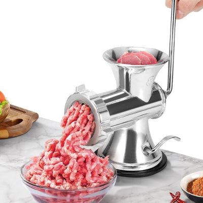 Hachoir a viande avec manivelle ergonomique pour un confort avec peu d'effort physique