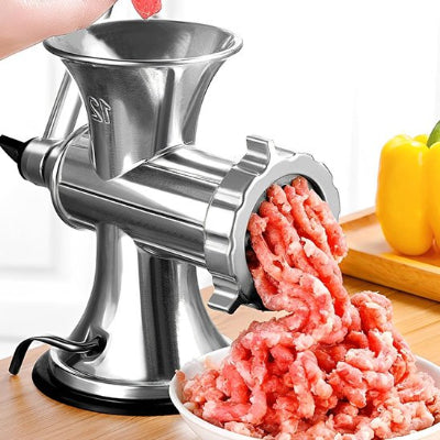 Hachoir a viande fixation par ventouse sur plan de travail sans perçage ni outils nécessaires
