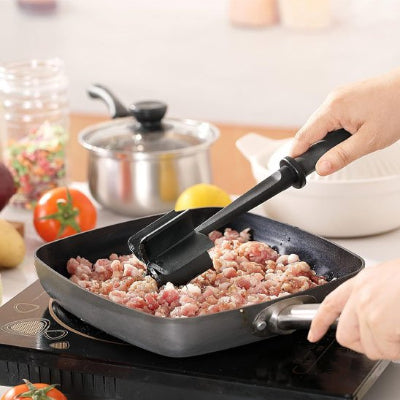 Hachoir a viande grâce au manche allongé manipulation à distance de la chaleur 
