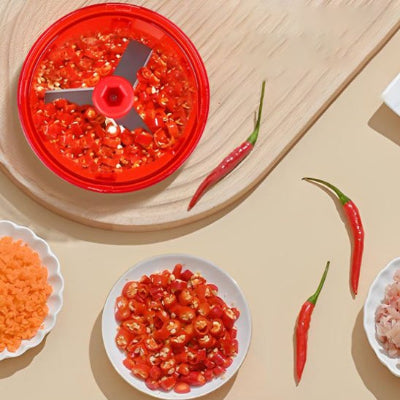 Hachoir adapté aux oignons, ail et  piments