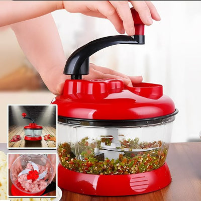 hachoir avec contenant permettant de préparer des quantités familiales