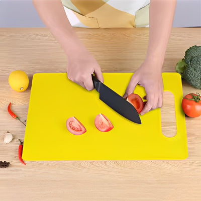 Planche à découper jaune