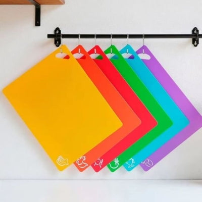 Planche à découper set de 6 planches de couleurs différentes