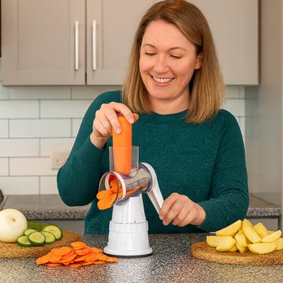 Râpe à légumes manuelle démontage simplifié pour nettoyage aisé